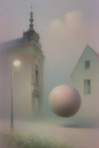 Ethereal Minimalist Serenity style reference image — gentle motion blur