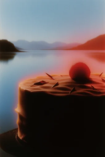 Luminescent Dystopian Minimalism style reference image — soft focus haze