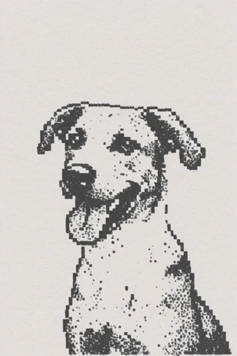 Raw Halftone Punk style reference image — vintage photocopy grain