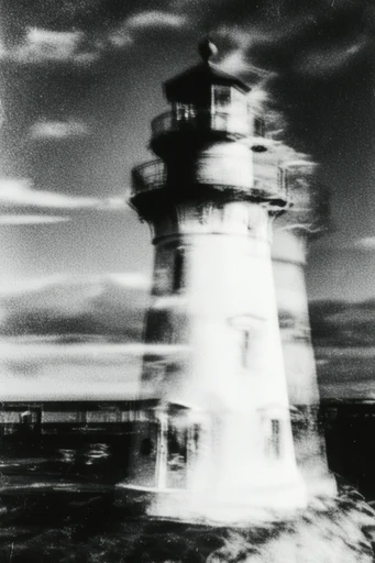 Kinetic Spectral Noir style reference image — dreamlike distortion