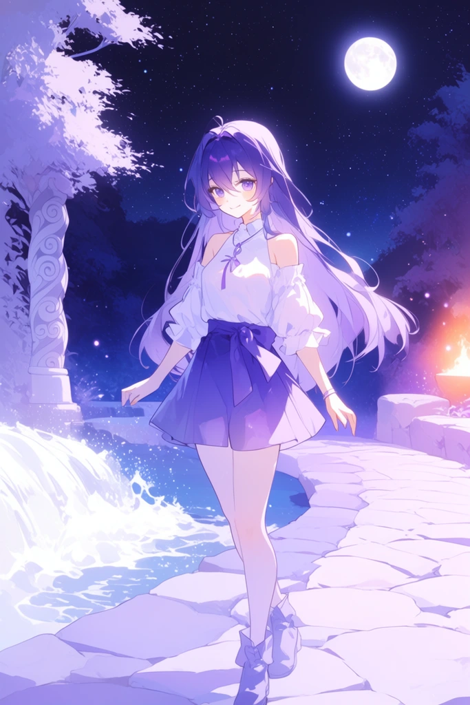 Luminous Celestial Anime style AI image example 2