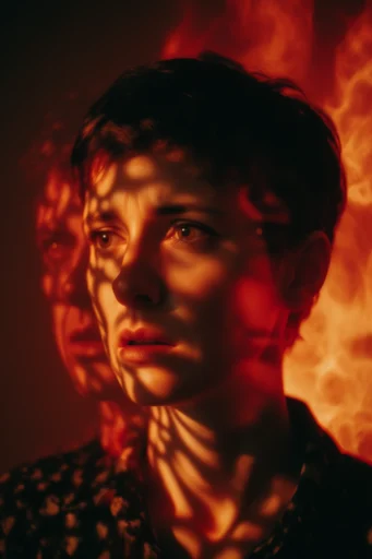 Cinematic Amber Noir moodboard — generate AI images in this style