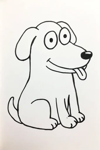 Playful Minimalist Ink style reference image — black and white ink drawing