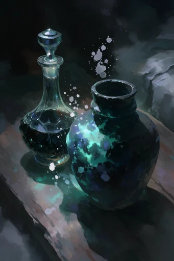 Luminous Cosmic Ethereal style reference image — deep indigo and teal palette
