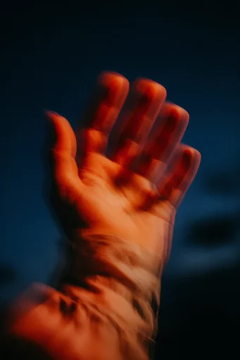 Kinetic Nocturnal Amber style reference image — analog film grain