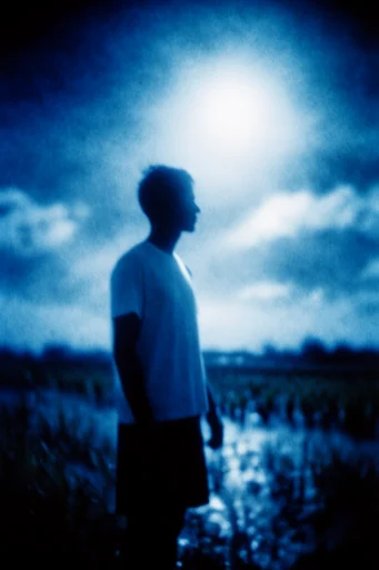 Ethereal Nocturnal Cyanotype moodboard — generate AI images in this style