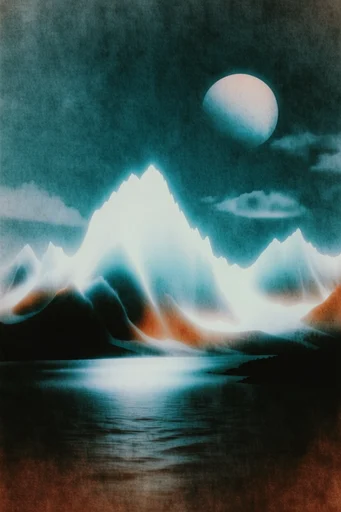 Luminous Spectral Noir style reference image — ethereal glowing aura