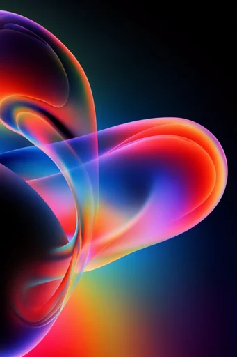 Luminous Chromatic Minimalism style reference image — vibrant chromatic gradient