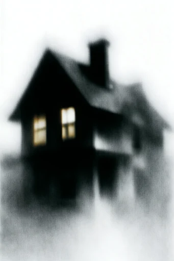 Atmospheric Monochromatic Noir style reference image — haunting silhouettes