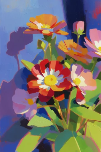 Vivid Impasto Expressionism style reference image — stylized non-naturalistic colors
