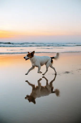 Kinetic Liminal Reflections style reference image — diffused twilight light