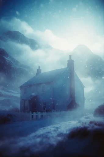 Ethereal Cyan Abyssalism style reference image — cinematic soft focus