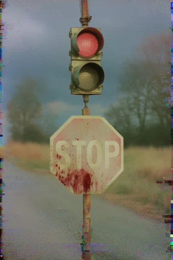 Disruptive Analog Grunge style reference image — high-contrast xerox aesthetic