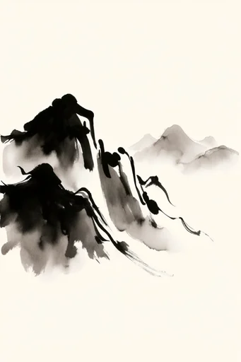 Expressive Ink Minimalism style reference image — expressive ink wash