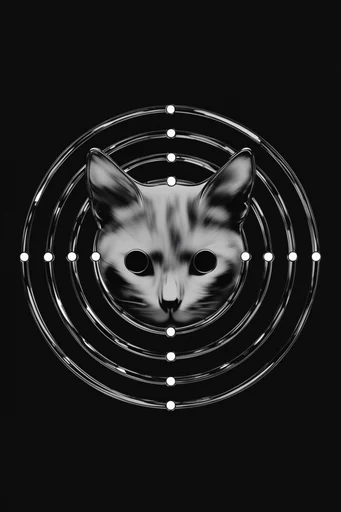 Monochrome Spectral Science style reference image — experimental photogram