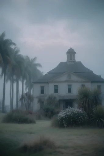 Ethereal Cinematic Melancholy style reference image — misty atmospheric fog