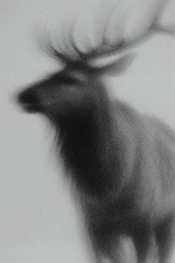 Ethereal Monochrome Noir style AI image example 3
