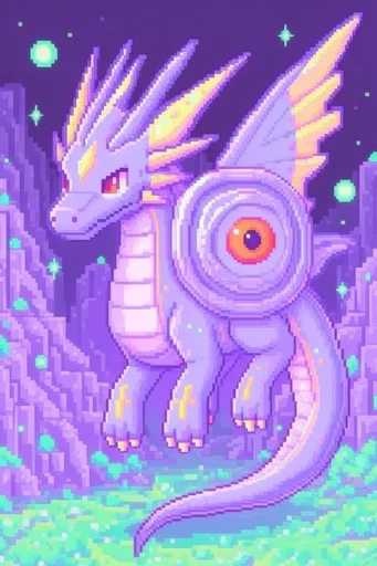 Retro Pixel Surrealism style reference image — CRT scanlines