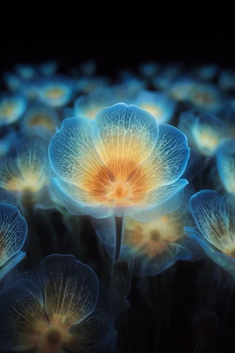 Luminescent Macro Cosmos style reference image — iridescent textures