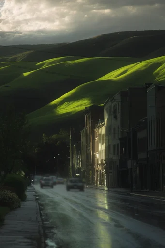 Velvety Verdant Minimalism style reference image — velvety green texture