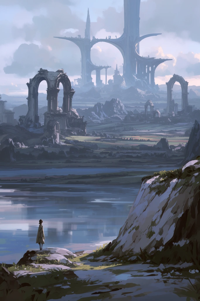 Ethereal Monumental Dreamscapes style AI image example 2