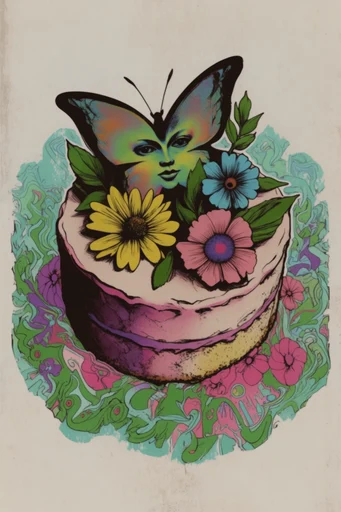 Neon Surreal Folklore style reference image — retro digital texture