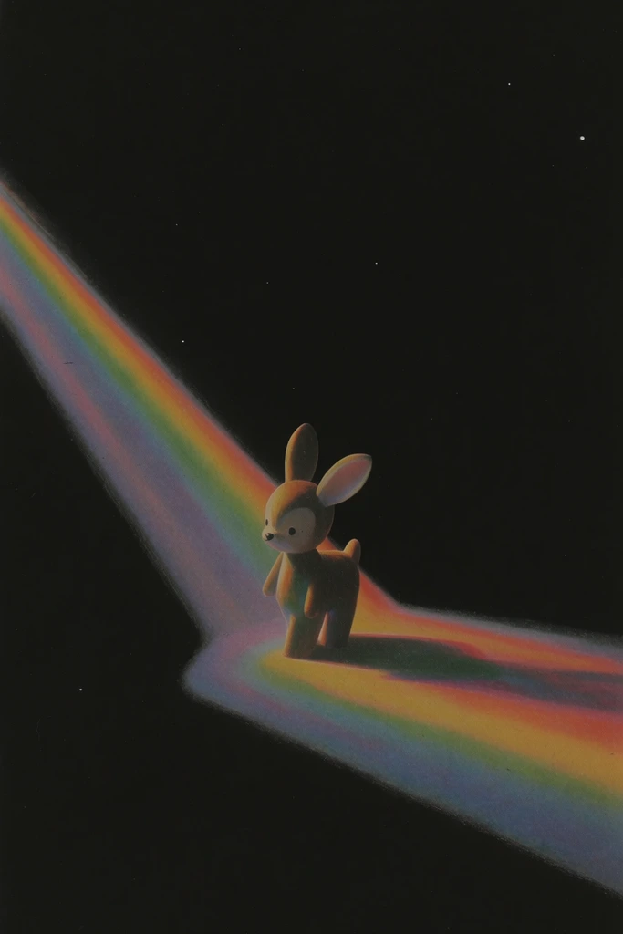 Chromatic Cosmic Surrealism style AI image example 3