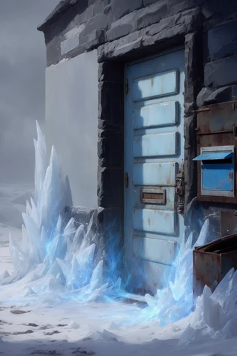 Frozen Industrial Reclamation style reference image — dieselpunk