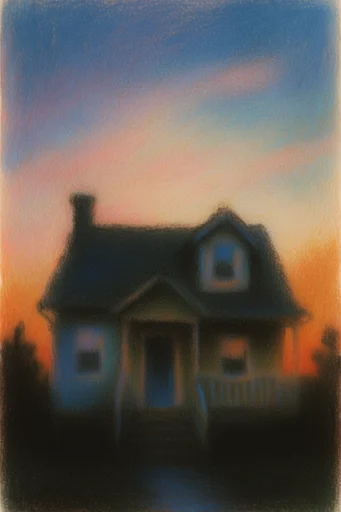 Nocturnal Twilight Impressionism style reference image — atmospheric haze