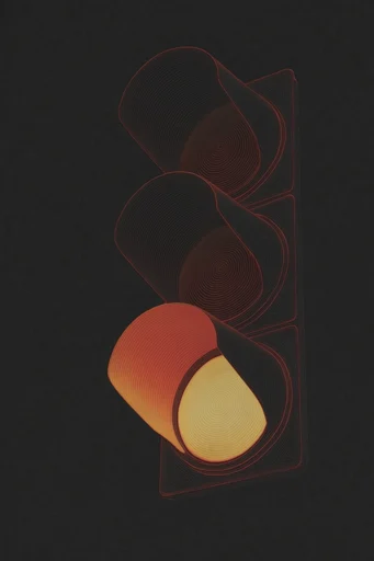Nocturnal Topographic Glitch style reference image — glowing gradients