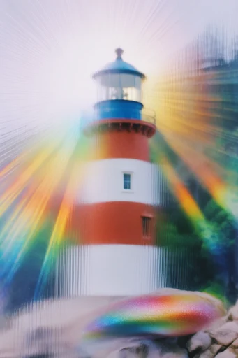 Prismatic Avant-Garde Beauty style reference image — prismatic light refraction