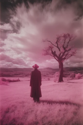 Surreal Infrared Americana moodboard — generate AI images in this style