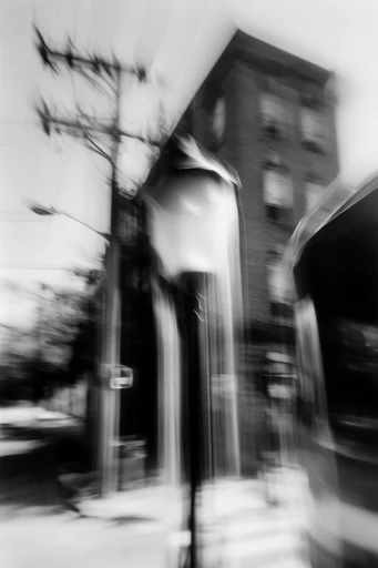 Kinetic Spectral Monochrome style reference image — motion blur