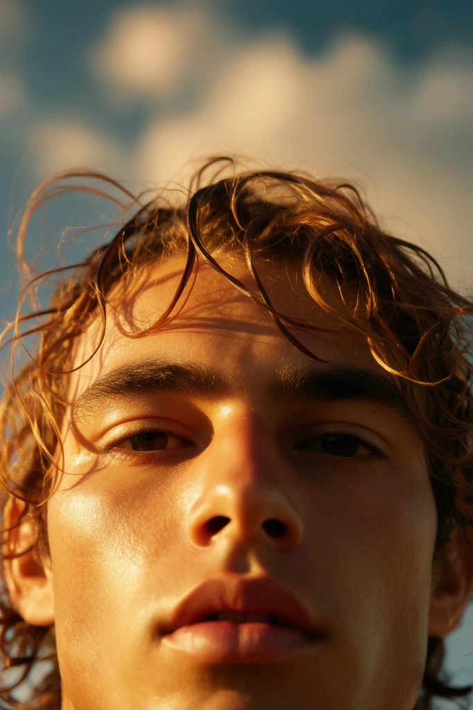 Amber Chiaroscuro Portraiture style AI image example 2