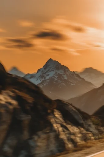 Amber Kinetic Nostalgia style reference image — cinematic haze