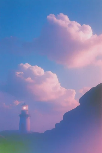 Nostalgic Twilight Haze style reference image — dreamy sunset gradient