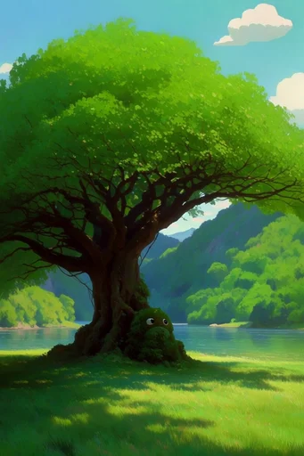 Surreal Impressionist Verdant Landscapes style reference image — lush verdant landscape