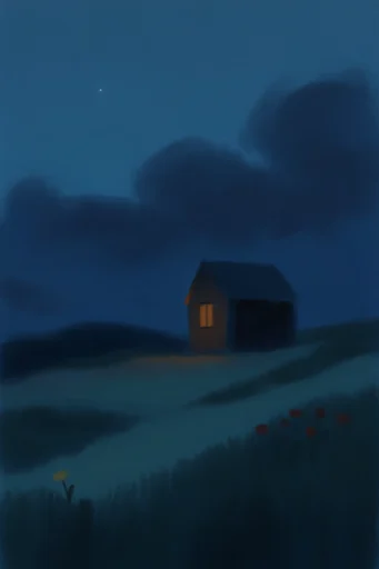 Luminous Nocturnal Chiaroscuro style AI image example 2