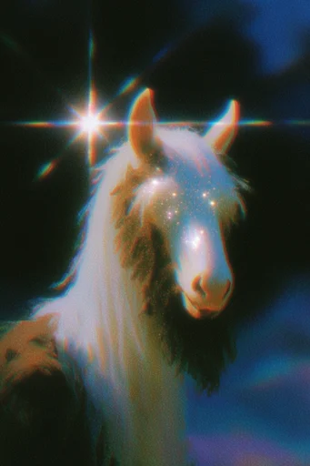 Ethereal Neon Retro-Cosmos style AI image example 3