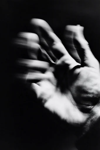 Spectral Industrial Noir style reference image — heavy film grain