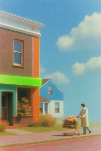 Hyper-Vibrant Surreal Dreamscapes style reference image — surreal landscape