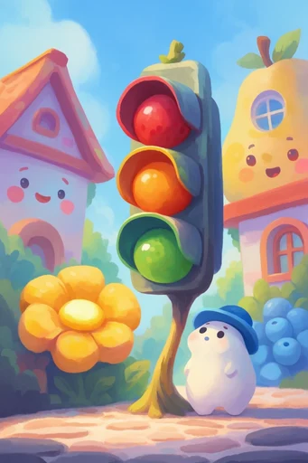 Vibrant Whimsical Fantasy style reference image — whimsical fantasy landscape