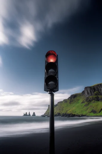 Moody Ethereal Minimalism style reference image — long exposure water