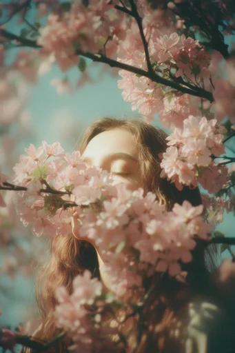 Nostalgic Pastel Dreamcore style reference image — sun-drenched light leak