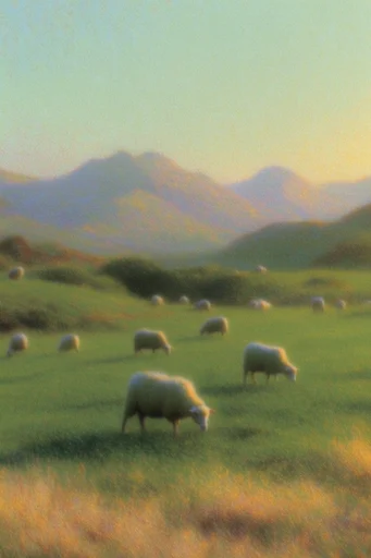 Ethereal Pastoral Nostalgia style reference image — desaturated tones