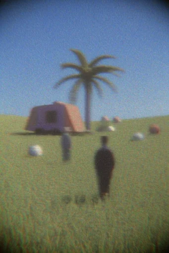 Nostalgic Surrealist Liminality style AI image example 2