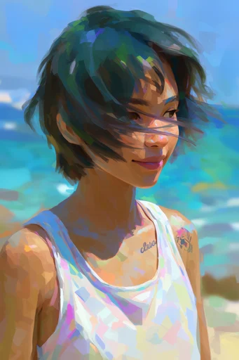 Vibrant Painterly Landscapes moodboard — generate AI images in this style