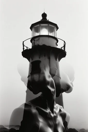 Monochrome Surrealist Realism style reference image — monochrome fine art