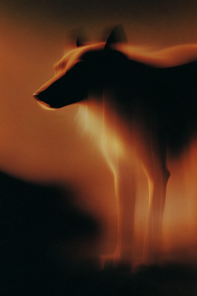 Amber Noir Motion style AI image example 3