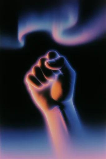 Ethereal Neon Twilight style reference image — cinematic chiaroscuro